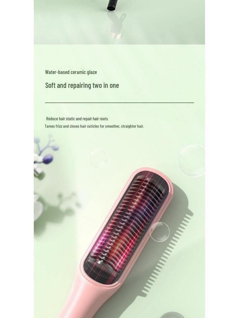 Расческа и щипцы для завивки волос с двойным действием и отрицательными ионами - Ленивая плойка для выпрямления и завивки волос