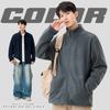 Men's New Windproof Warm Polar Fleece Stand-up Collar Jacket Trendy and Versatile Casual Fashion Jacket with a Top Underneath