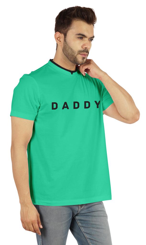 Inkmeso Мужская футболка с круглым вырезом и V-образным вырезом с надписью Daddy Tshirt For Dads Jersey
