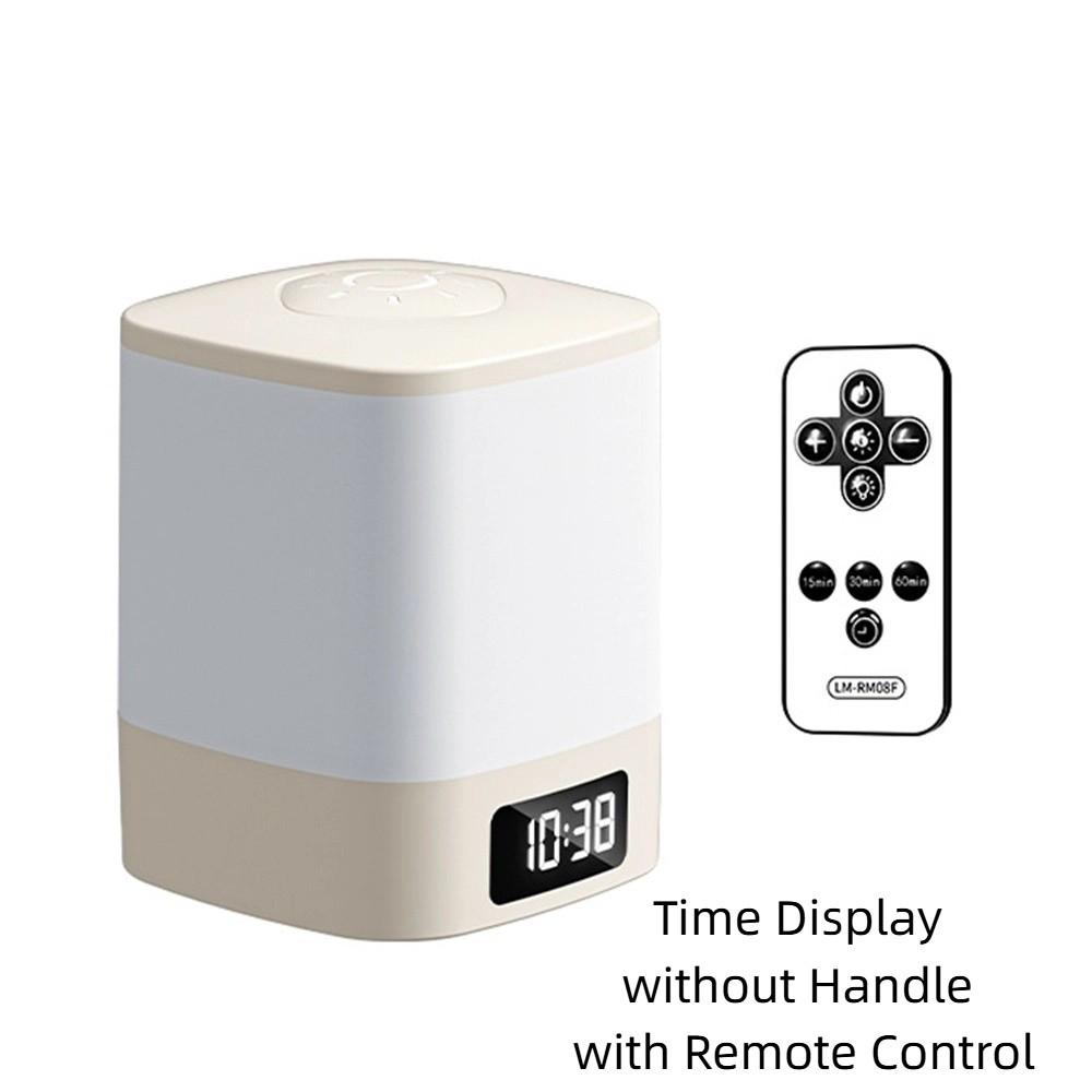Диммируемый Свет Часы Ночник Портативная Настольная Лампа Сенсорный Светодиодный Ночник Подсветка для Шкафа