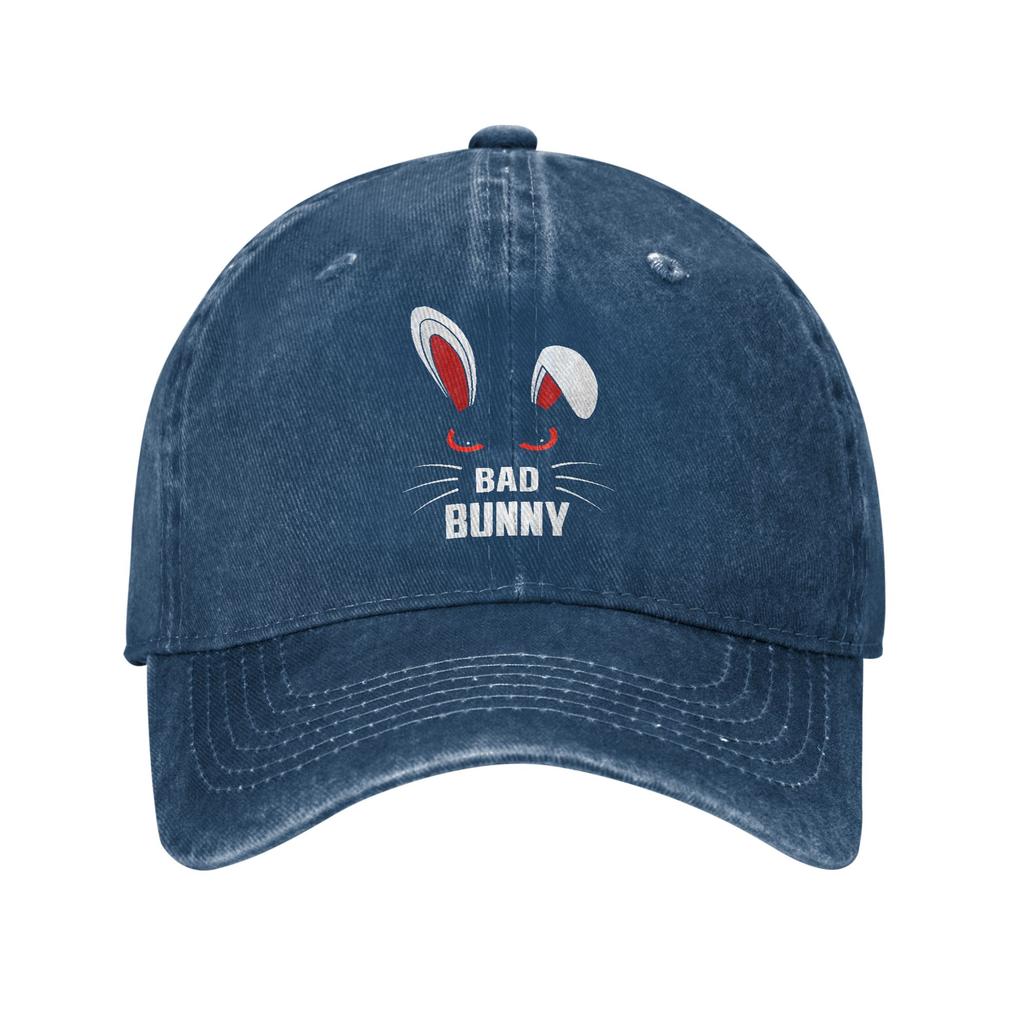 Bad Bunny Scary Rabbit Cool Animal Lover Casual Baseball Cap Trucker Hat Sun Visor Outdoor Snapback Cap Unisex Women Baseball Caps
