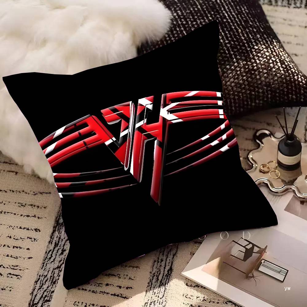 Eddie Van Halen Music Pillow Case Square Pillow Bedroom Sofa Leisure Comfort Cushion Car Living Room Home Decoration