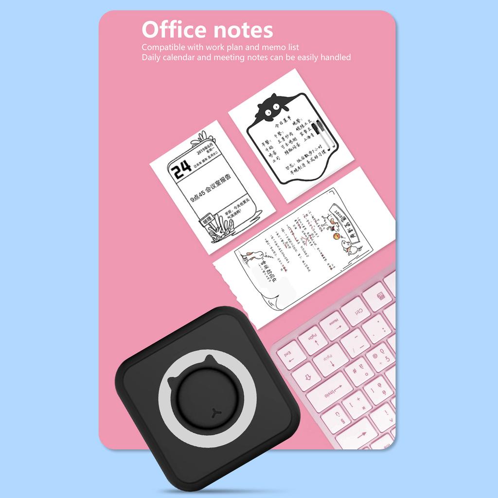 Универсальный фотопринтер Многофункциональный портативный принтер Беспроводной мгновенный мини-принтер с поддержкой BT