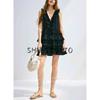 Summer New Arrival Women's Cotton French Frill Sleeveless Cake Dress Wave Chic Style Short Dress 1280381