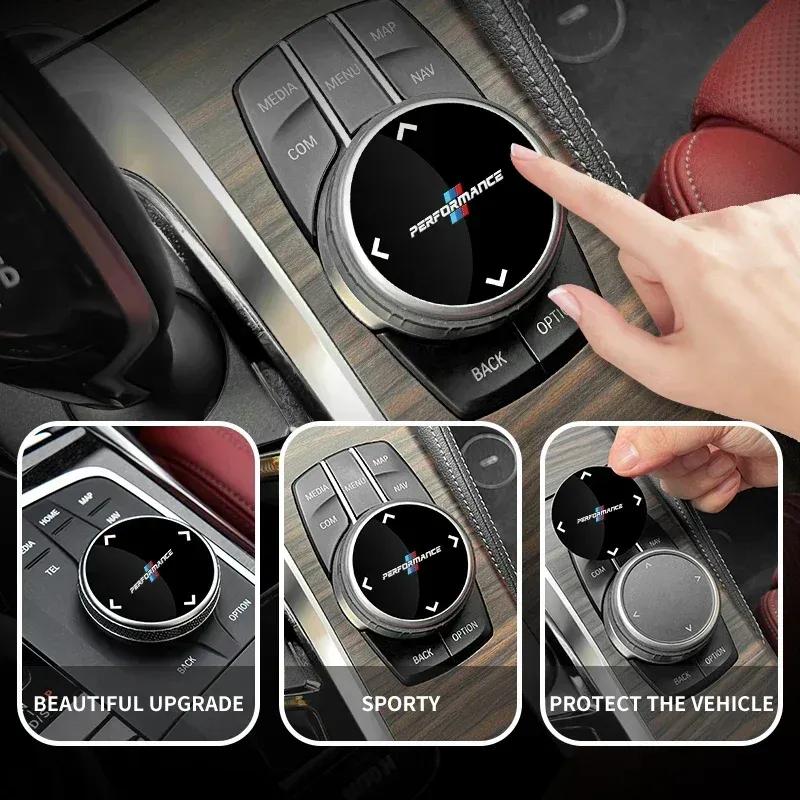 -Наклейка-крышка кнопки мультимедийной ручки автомобиля для BMW 3 5 Серии X3 X4 X5 X7 G01 G02 G05 G06 G07 F10 F30 G11 F15 3GT G20 G30 6GT G32