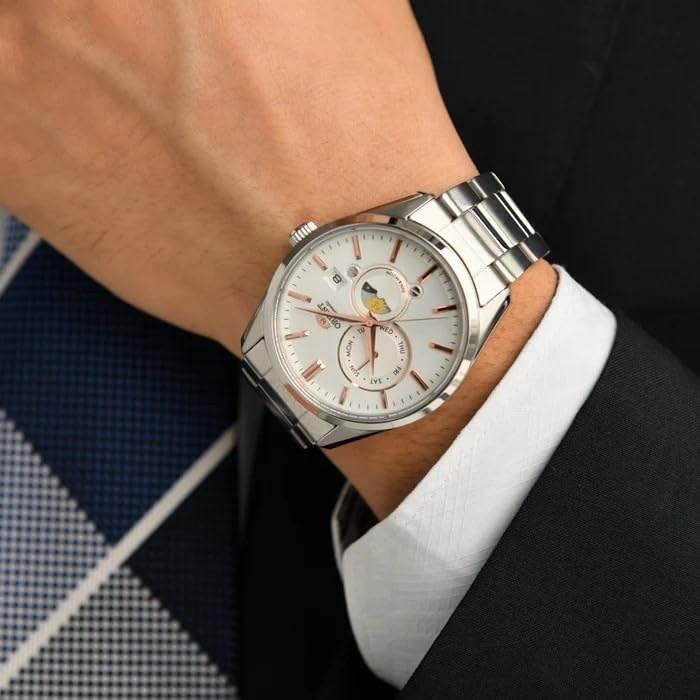 [Orient] SUN&MOON Автоматические часы RN-AK0301S Мужские Белый Серебристый