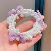 Детское кольцо для волос с жемчугом: Эластичный бант для волос Fairy Bow, аксессуар для девочек и малышей