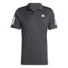 Мужская футболка-поло Tennis 3 полосы Черная JG0985