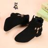 Girls' Ankle Boots Spring and Autumn Girls High Heel Short Boots Children's Single Boots Medium and Large Children's Boots