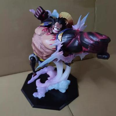 ONE PIECE GK четвертая передача, прыгающий Луффи, статуя сцены, боевая форма, модель, украшение, фигурка в коробке.