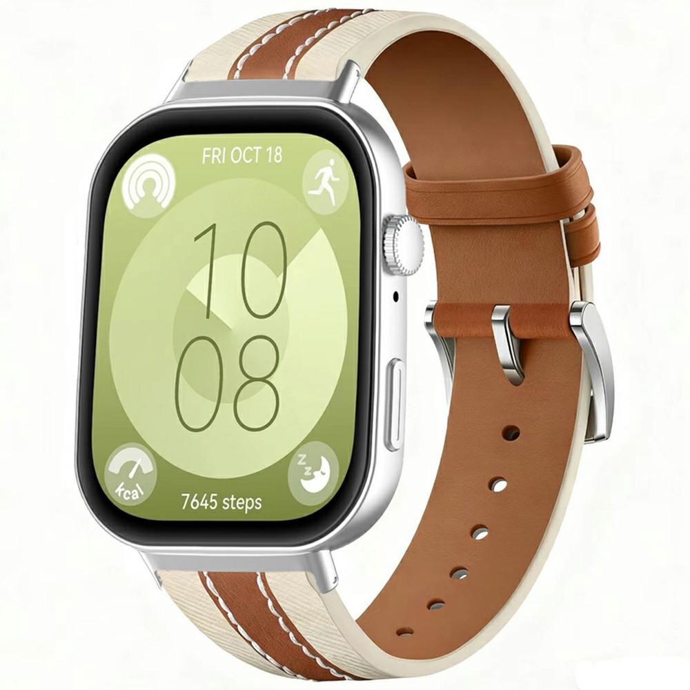 Соответствующий цвету ремешок из натуральной кожи для Huawei Watch Fit 4 Pro/4/3 Быстросъемный ремешок для часов