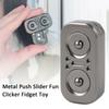 EDC Fidget Push Coins Pocket-sized Magnetic Cat Eyes Haptic Card Creative Relieve Stress Sensory Metal Push Slider Fun