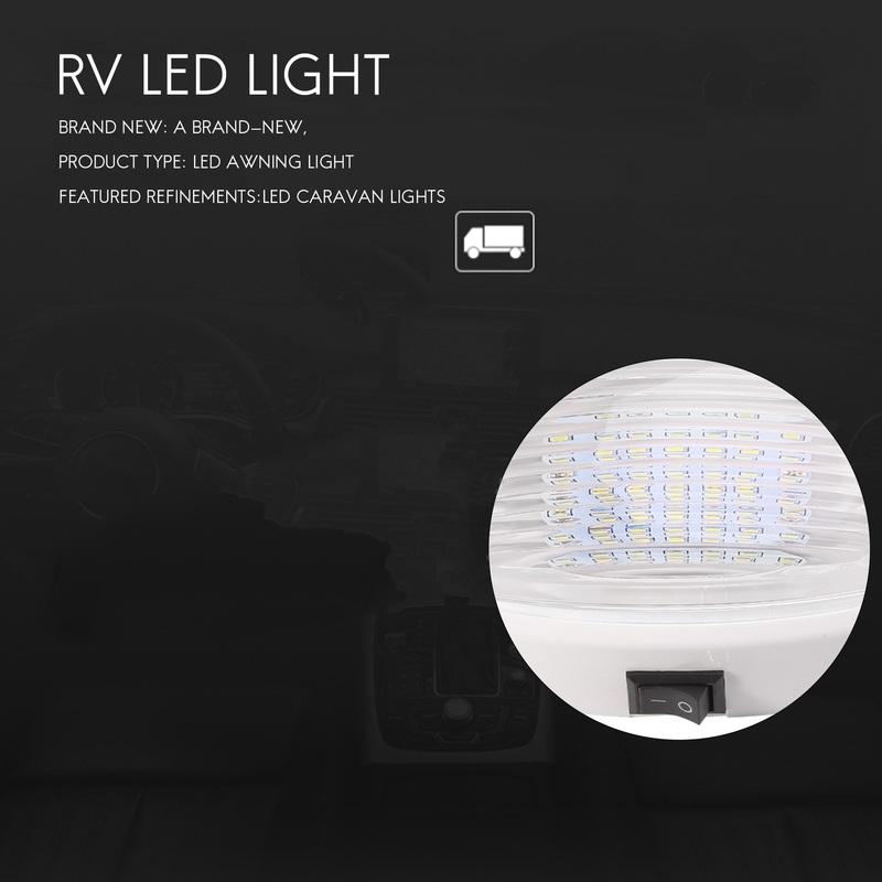 Authentic 12V LED Light With Switch Caravan Motorhome Boat Awning Annex Tunnel Boot