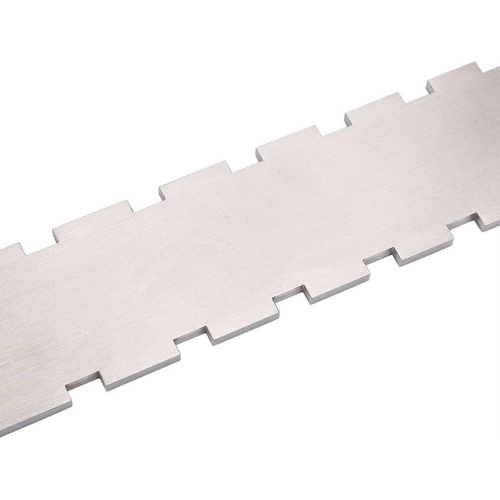 Guitar Neck Notched Straight Edge Ruler Guitar Fret Leveling Ruler Double Notched Straightedge Luthiers Tool Easy To Use