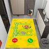 Teletubbies Scooter Adventure Themed Anti-Slip Rugs - Polyester Home Decor, Suitable for Bedrooms, Living Rooms, Doorways, Studios, and Decorations