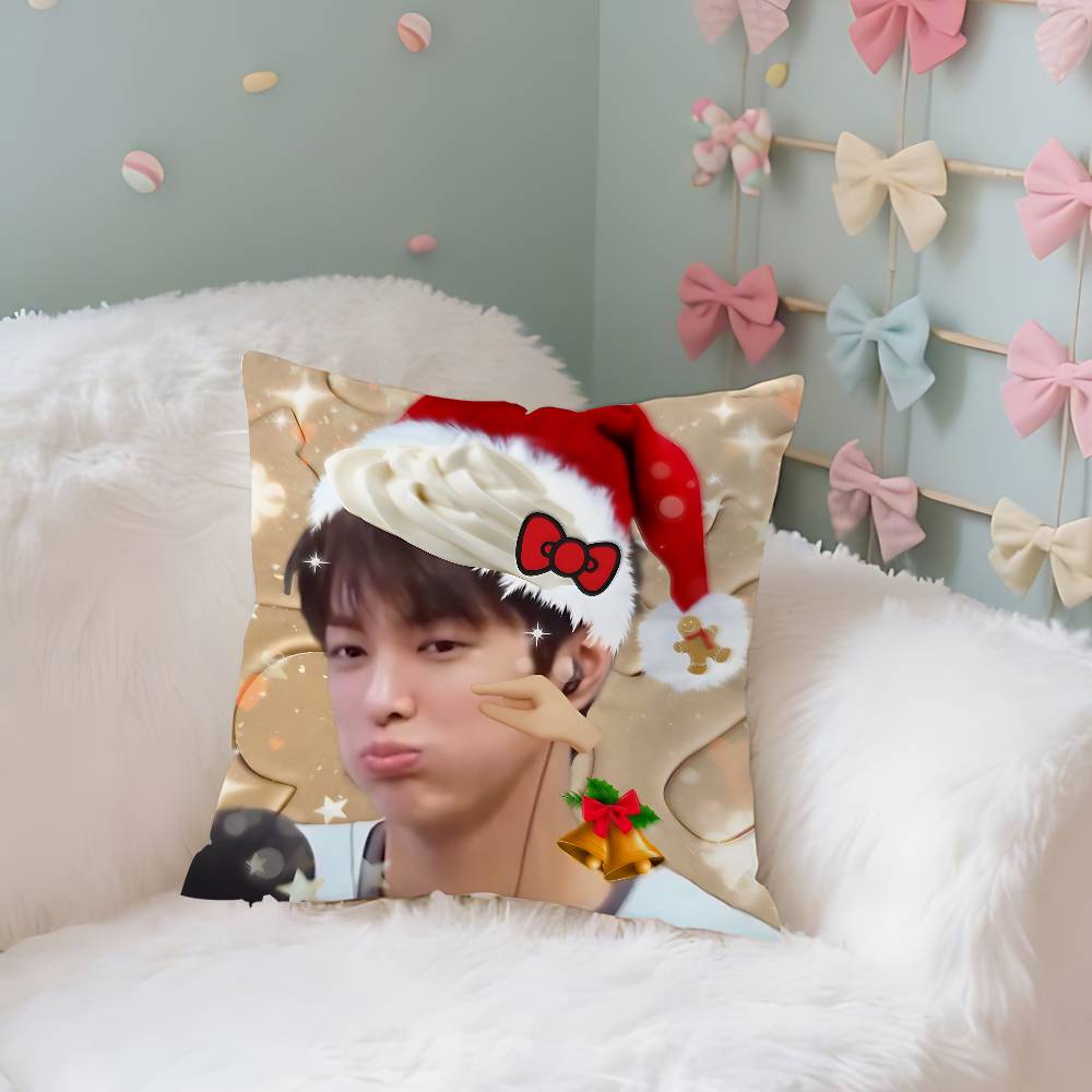 CORTIS KEONHO Case Plush Fabric Soft Pillowcase Double Sided Print Cushion Cover Household Gifts
