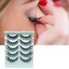 5 Pairs False Eyelashes Lightweight Natural Look Synthetic Fiber Women False Eyelashes for Makeup