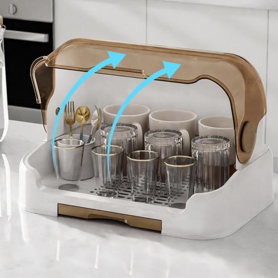 Подставка для сушки детских бутылочек, пылезащитная, большой емкости, прозрачная конструкция, сушилка для детских бутылочек