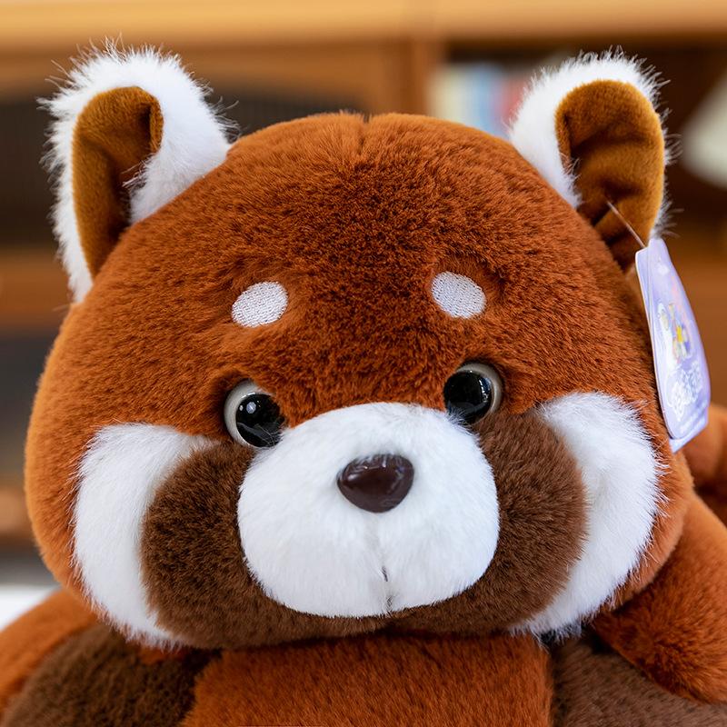Creative New Donut Raccoon Plush Toy for Children Gift Room Decoration Ornament Red Panda Doll