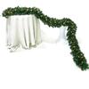 2.7M Pre-Lit Christmas Rattan Door Wreath with Ornaments