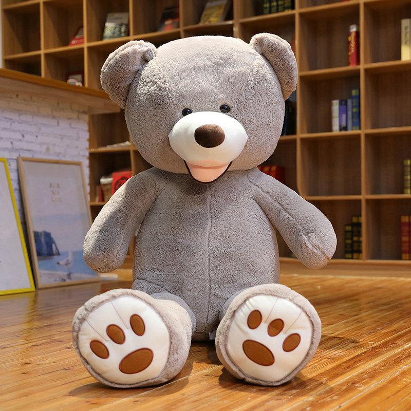 100/130cm Stuffed Giant Bear Plush Toys Soft Animals Pillow Birthday Valentine's Gifts