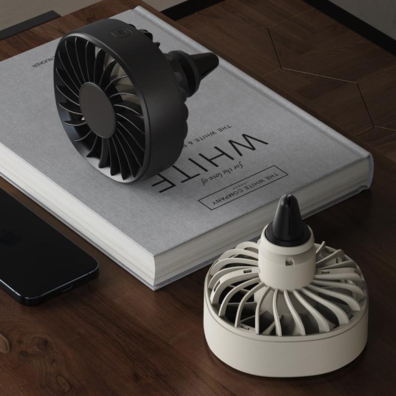 Автомобильный вентилятор USB Автомобильный вентилятор для обдува воздуховода Регулировка Мощный охладитель с подсветкой Вентилятор с 3 скоростями Охлаждение заднего сиденья автомобиля для отвода тепла