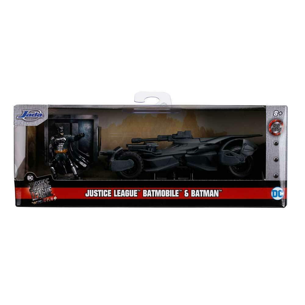 Лига Справедливости Металлы Масштаб Литой Автомобиль Бэтмобиль с Бэтменом DC COMICS ЛИГА СПРАВЕДЛИВОСТИ 2020 ИГРУШКИ ДЖАДА МЕТАЛЛЫ ЛИТОЙ БЭТМОБИЛЬ БЭТМЕН DC Comics