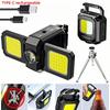 90° Foldable COB Work Light Rechargeable Emergency Light High Lumens Keychain Light Outdoor