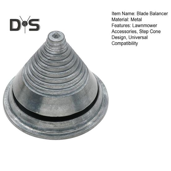 Балансир для лезвий газонокосилки, балансир для лезвий с металлическим ступенчатым конусом, балансировочный инструмент для газонокосилок, балансирует лезвия после заточки для большинства лезвий газонокосилок