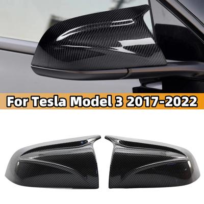 Для Tesla Model 3 2016 2017 2018 - Крышка зеркала заднего вида автомобиля на замену, вид крышек боковых зеркал, стиль OX Hron