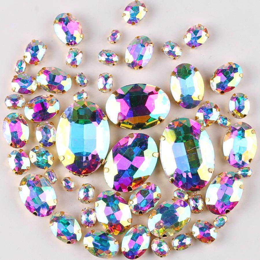 Смешанные кристаллы, стекло, пришитые вручную бриллианты, каплевидные, овальные, конский глаз, одинарный коготь, дрель, хрустальная пряжка, сделай сам, ювелирные аксессуары, стразы, пришивные бусины