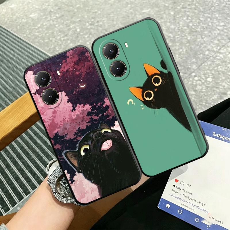 Cat Cute Kitten Cartoon Soft Phone Case for Xiaomi Poco X5 X6 X7 X8 Pro Max X3 F7 F8 Ultra M8 M7 M6 M5 Redmi 15 15C 14C 13C 12C