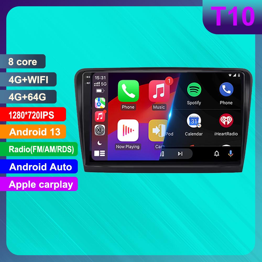 Skoda Superb 2 B6 Android Навигация и Система CarPlay с HD Камерой Заднего Вида