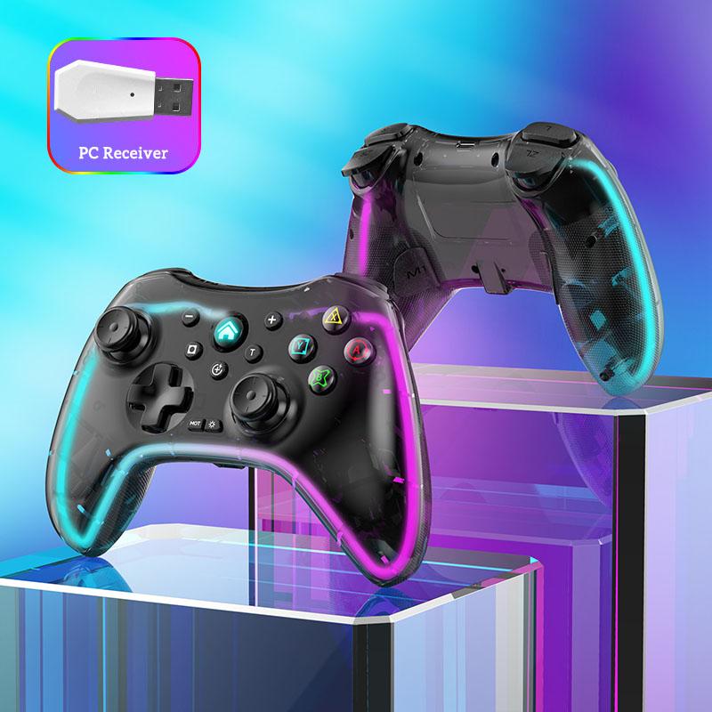 Геймпады для видеоигр, беспроводной контроллер RGB Pro, совместимый с Nintendo Switch/Switch Lite/Switch OLED/Android/IOS/Windows PC/Mobile