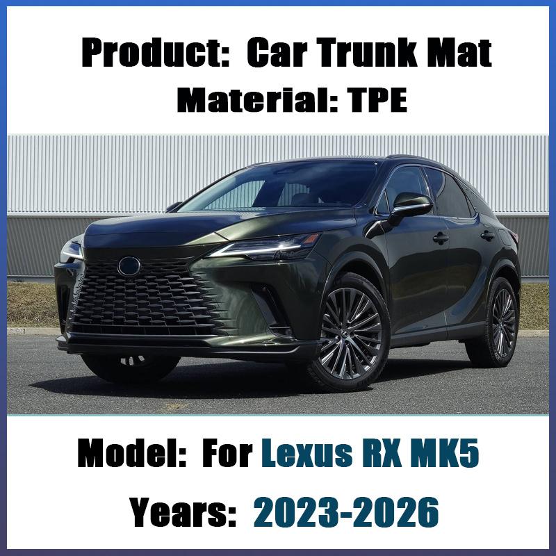 TPE Car Trunk Mat For Lexus RX MK5 350 500h 2023 2024 2025 2026 Waterproof Anti-dirty Boot Cushion Carpet Liner Pads Accessories