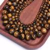 15-60pcs 4-12mm For Jewelry Making DIY Bracelets Necklace Accessories Tiger Eye Round Loose Beads Natural Stone Beads Tiger Eye Delicate Jewelry