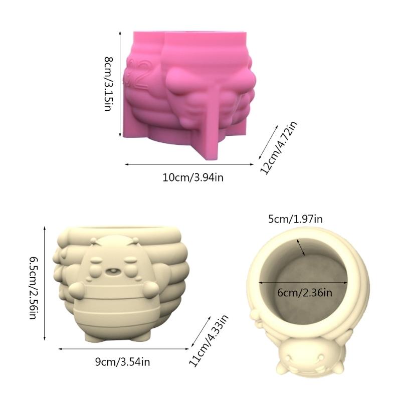 Silicone Mould for Flower Home Decorations Honeys Jar Shape Flower Resin Mold Reusable Pen Holder Epoxy Mold