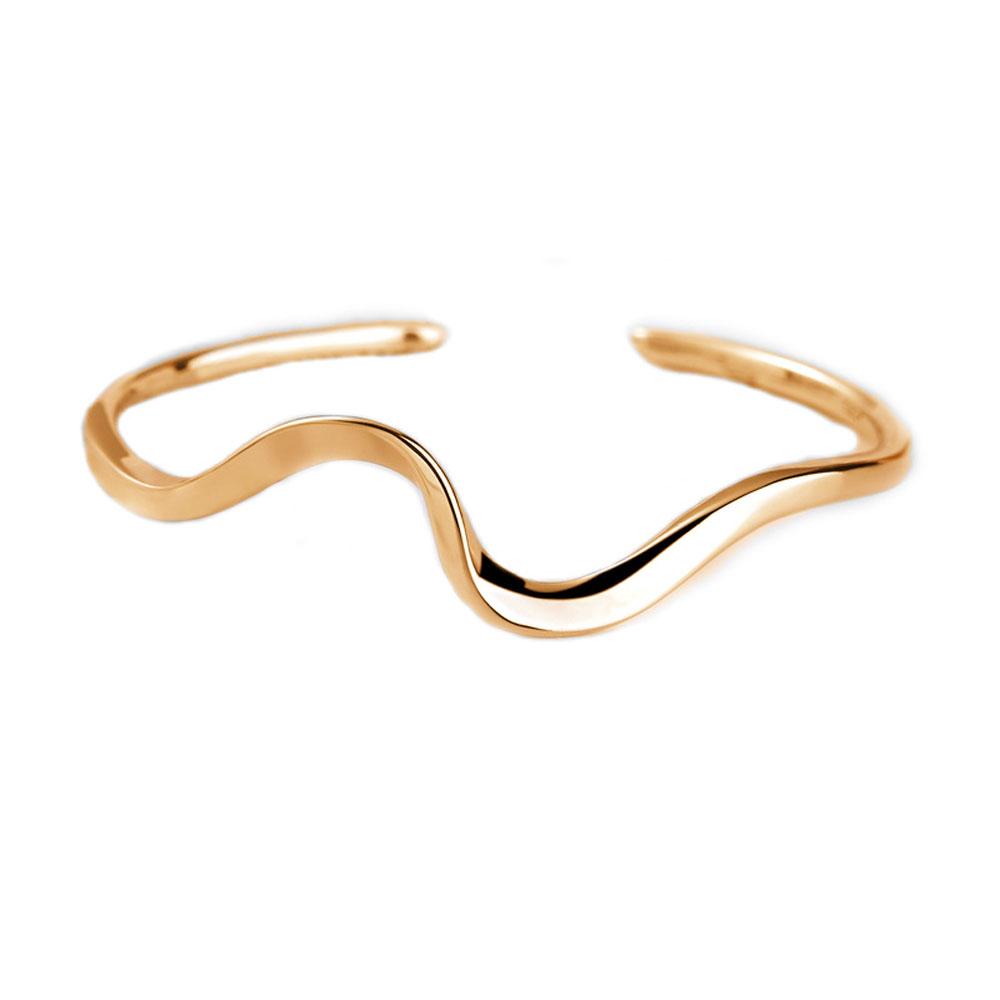 Trendy Fashion Adjustable Arc Bending Girls Opening Bangle Jewelry Simple Bracelet Women Gift
