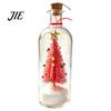 Desktop Christmas Decorations Recordable Message Bottle Ornament, Voice Recording Keepsake, Mini Snowy Personalized Greeting Gifts Tree in Bottle,