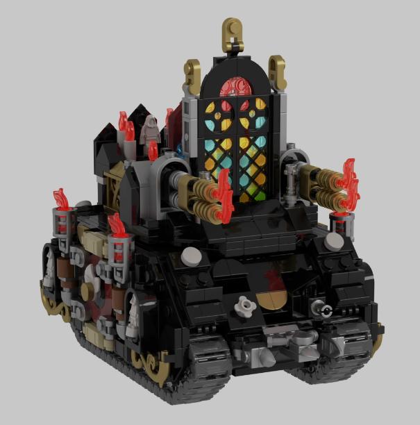 Высокие детали кирпича moc 40k транспортное средство жертвенное бронированное транспортное средство сильная атака ведро вода дети сборка building blo