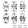 316 stainless steel marine hatch hinge 6 pieces with screws 3 inches x 1.5 inches silent heavy-duty silver