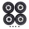 4pcs 12mm Hex 1/10 RC Truck Wheels and Tires for Axial for for Redcat for Hpi Y Shape Texture RC