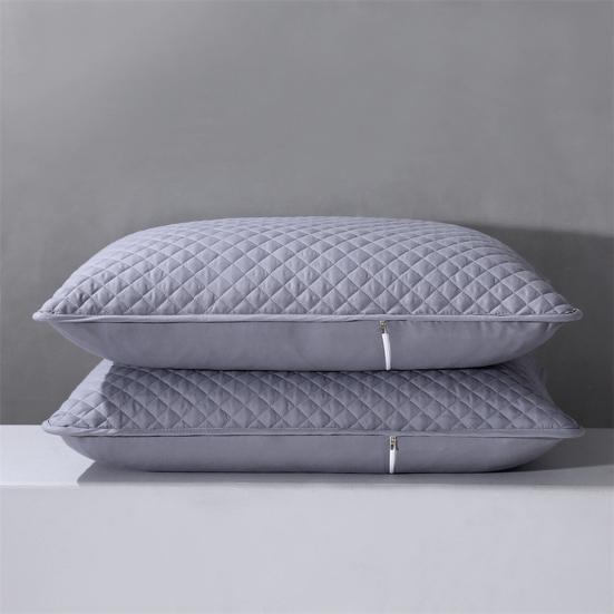 Pillow Core Protector Padded Pillowcase with Zipper Breathable Machine Washable Pillow Cover for Protecting Pillow from Sweat Stains Saliva