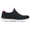 Skechers Суммиты Удобные Универсальные Амортизирующие Дышащие Низкие Повседневные Кроссовки Женские Черный Красный 12980-BKHP