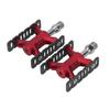 Bike Pedals Rust Proof Prevent Slip Lightweight DU Bearing Bicycle Flat Pedals for Folding Mountain Bikes 1 Pair Red