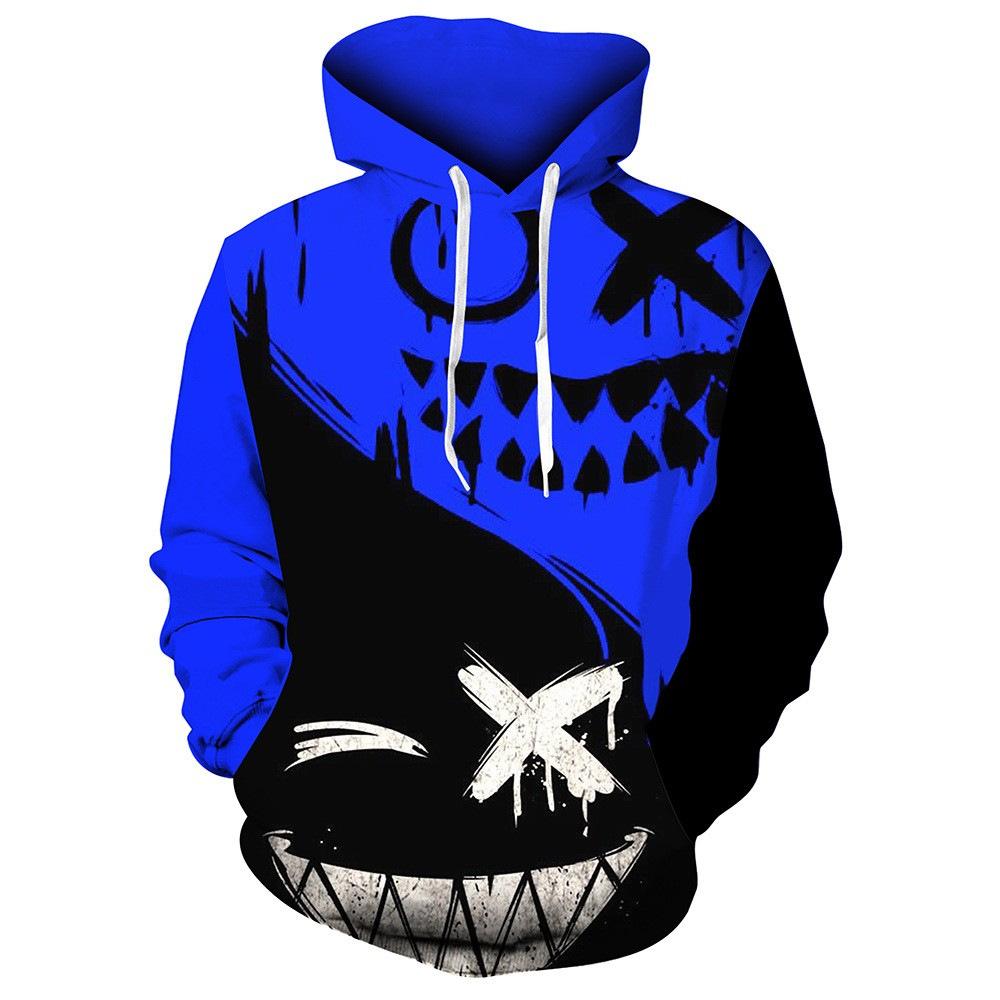 Мужская толстовка с капюшоном, 3D цифровая печать, изображение волка, повседневная толстовка