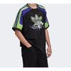 Adidas Originals x Sankuanz Trefoil Mesh Дышащая футболка с короткими рукавами и принтом, мужские топы, черные FT8051
