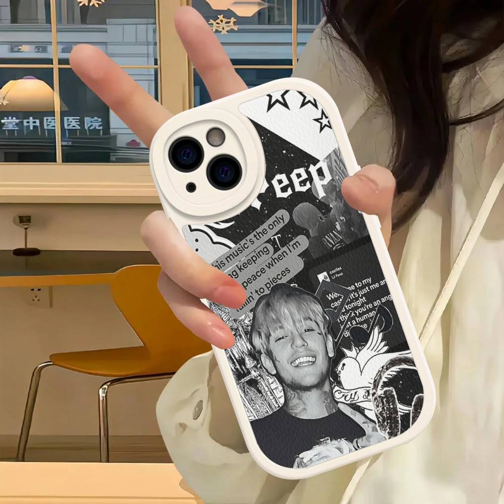Чехол для телефона singer rapper L-Lil Peep для iPhone 16 15 14 13 12 11 Pro Max Plus Кожаный чехол