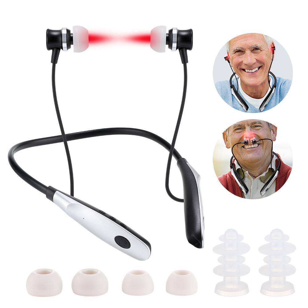 Tinnitus Ear Laser Therapy LLLT Irradiation Laser Physiotherapy Earplug Otitis Media Deafness Diabetes Hypertension Treatment