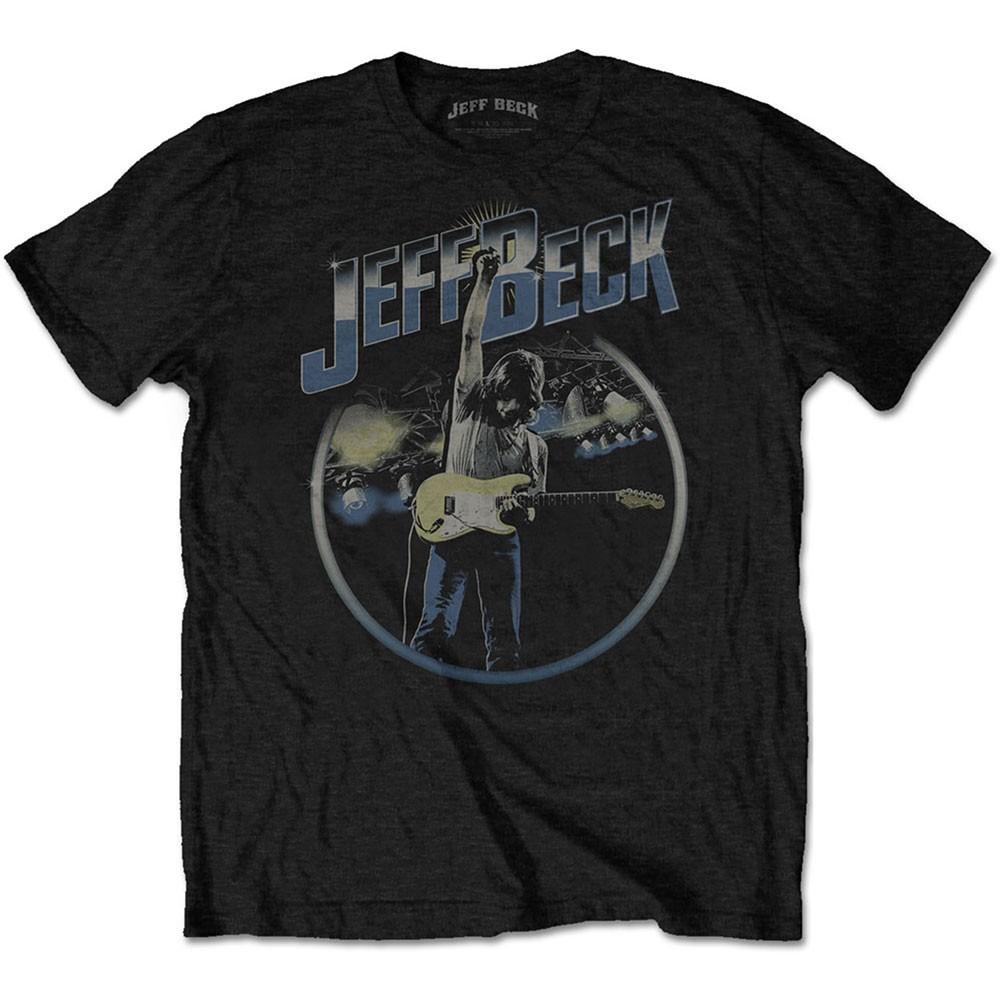 Men's Jeff Beck Circle Stage Slim Fit T-shirt XX-Large Black